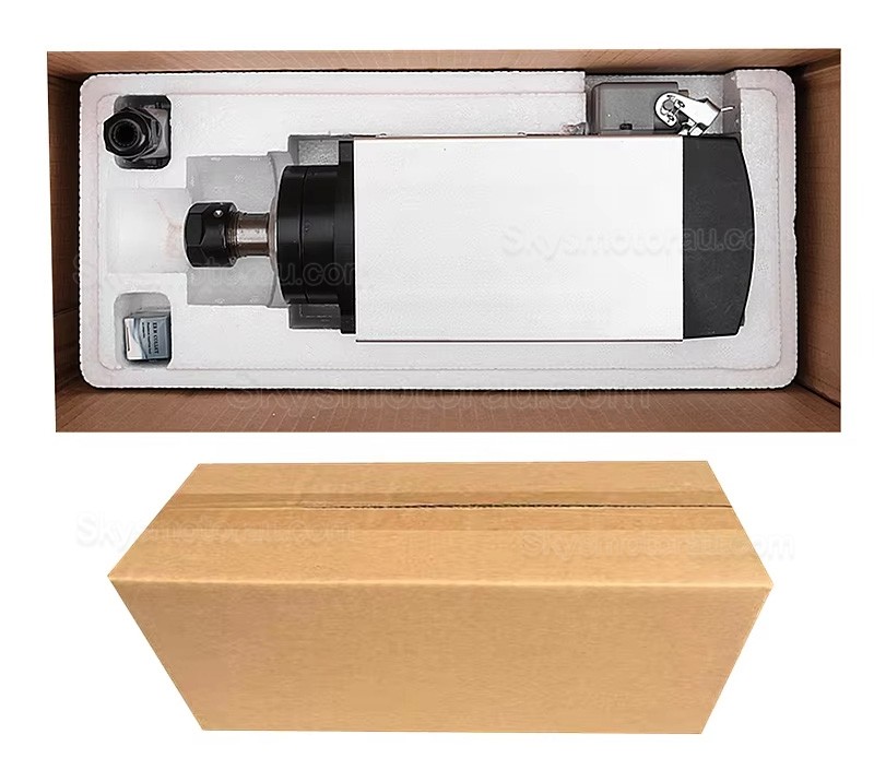 1.5kW Air Cooled CNC Spindle Motor Huajiang-1.5KW ER11/ER16 Collet 110V/220V 24000RPM 400Hz with Aviation Plug